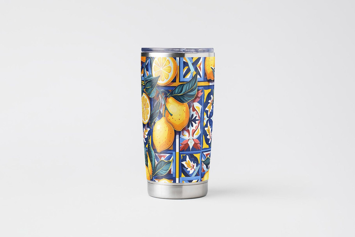 10 Bold Lemons Seamless Patterns, a Pattern Graphic by Inknfolly (Photo 4 of 6)