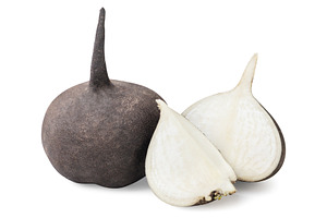 Black radish, half and piece on a, a Food & Drink Photo by innakreativ