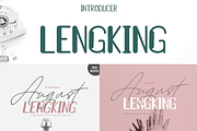August & Lengking 6 Font Update, a Script Font by Meutuwah (Thumbnail 1 of 15)