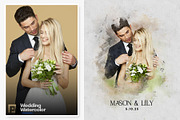 Wedding Watercolor Art Photo Effect, an Action Add-On by Shovajit (Thumbnail 8 of 9)