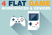 Game Devices in Flat Style, a Templates & Theme by karnofff (Thumbnail 1 of 5)