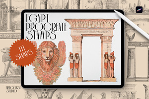 Egypt Procreate Stamps