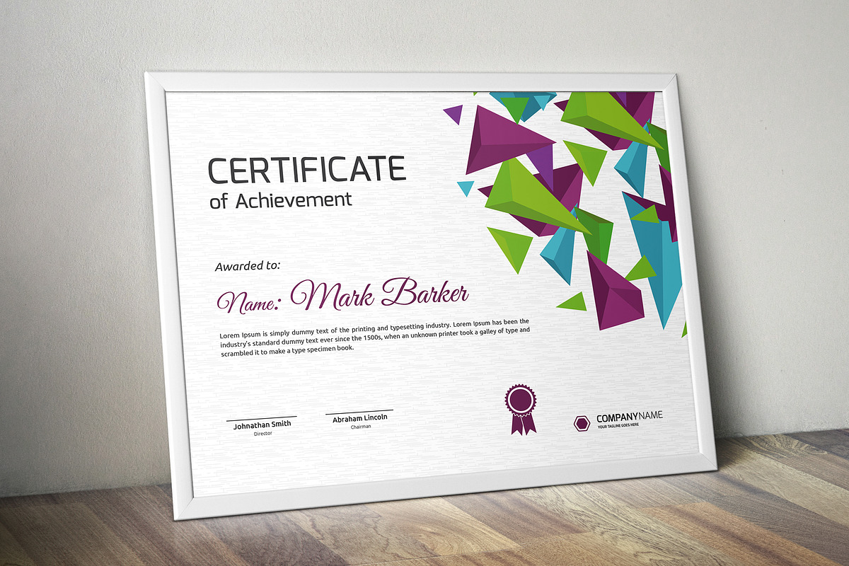 Certificate Word | PSD | AI, a Stationery Template by Curve Design (Photo 2 of 3)