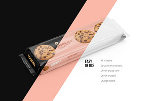 Long Flow Pack / Cookies Mockup