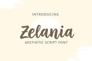 Zelania Aesthetic Script Font