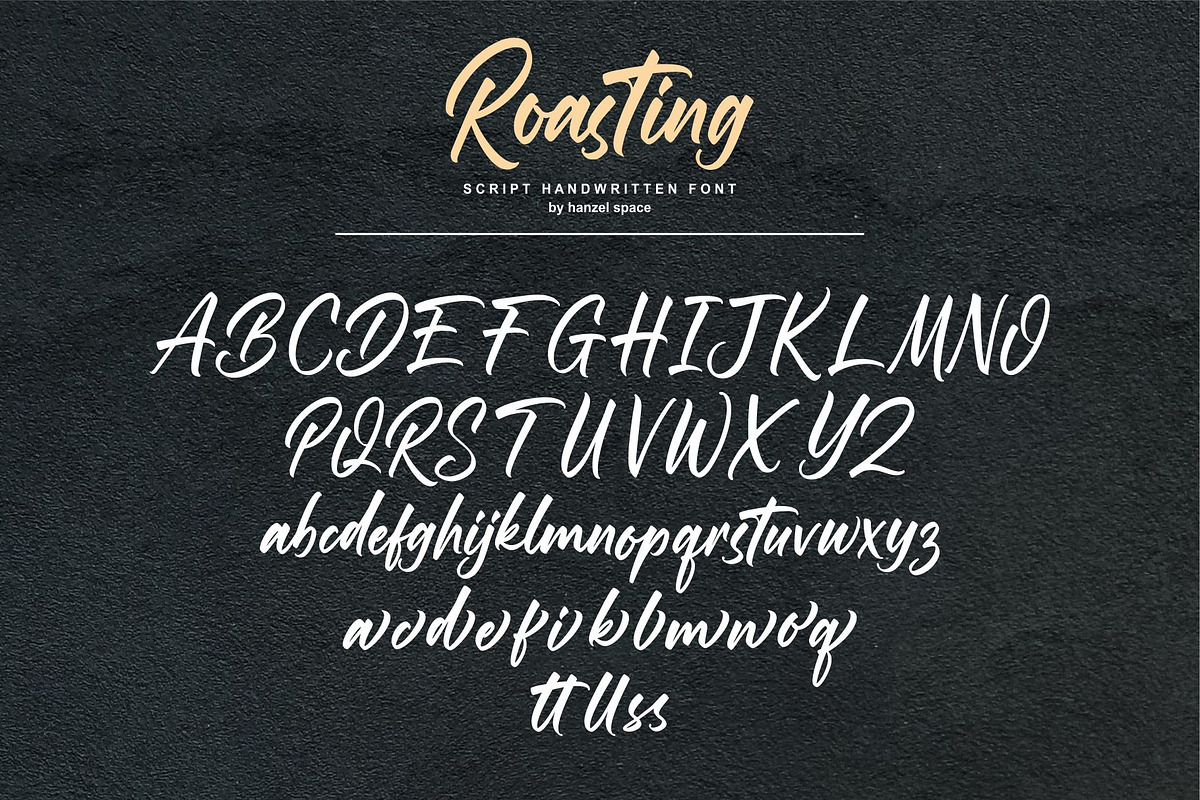 Roasting Script Handwritten Font, a Script Font by HanzelSpace Studio (Photo 6 of 6)