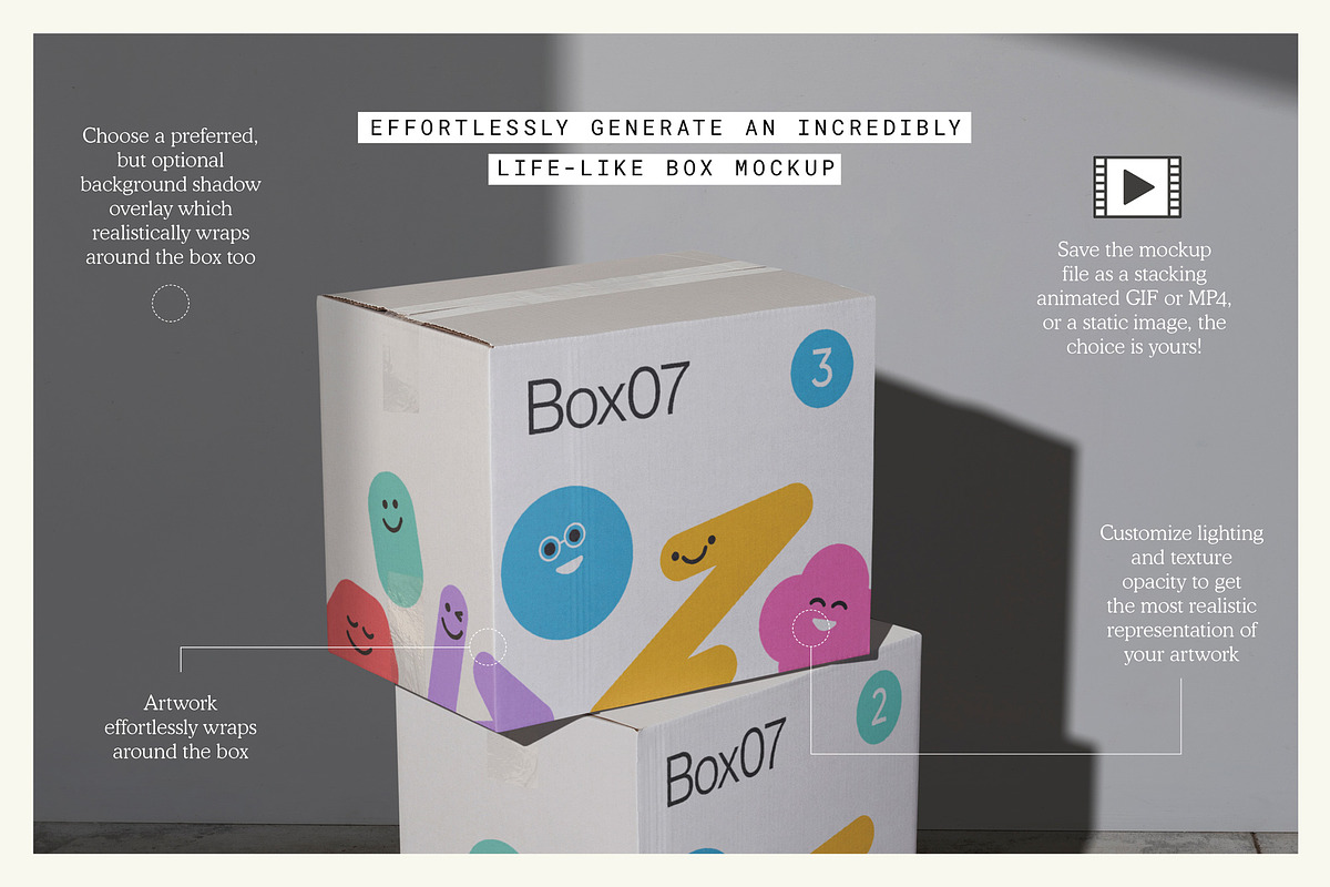 Packaging Box 07 Animated Mockup