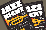 Jazz Night Flyer, a Flyer Template by Gumico Studio. (Thumbnail 3 of 3)