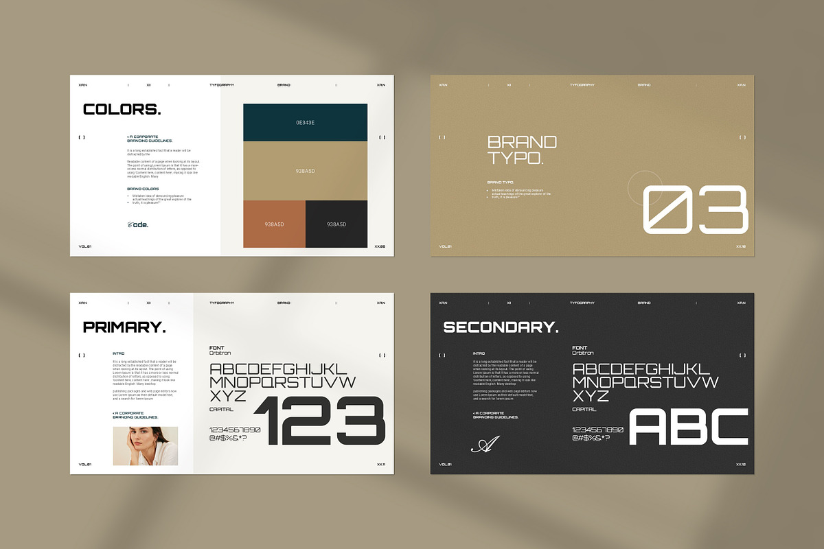 Brand Guideline Presentation Templat, a Presentation Template by PrintIdea (Photo 5 of 9)