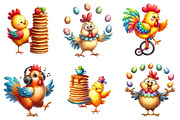 Funny Chiken Clipart, a Graphic by CitraGraphics (Thumbnail 3 of 4)