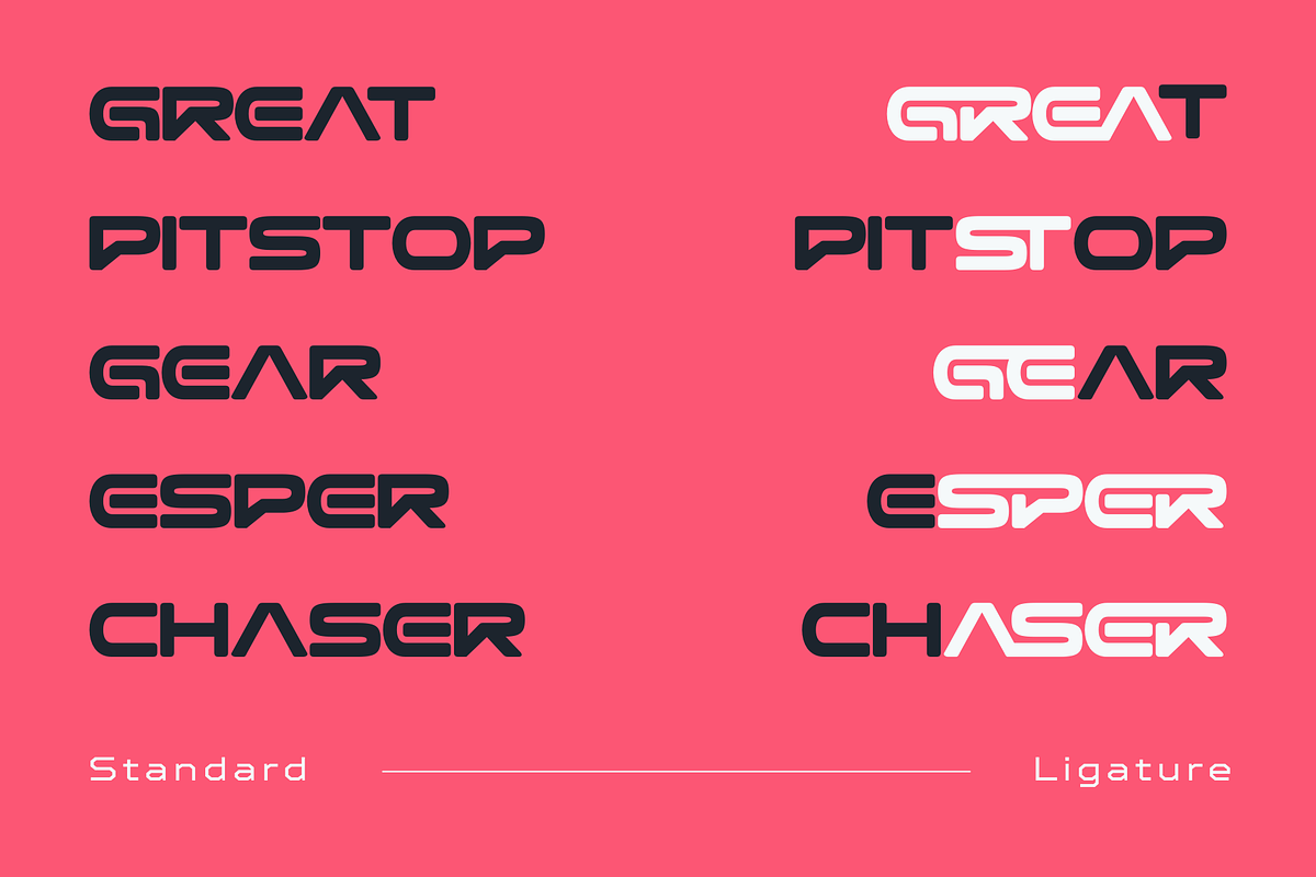 Meicre Sports - Racing Logo Font, a Sans Serif Font by Nirmana Visual (Photo 12 of 16)