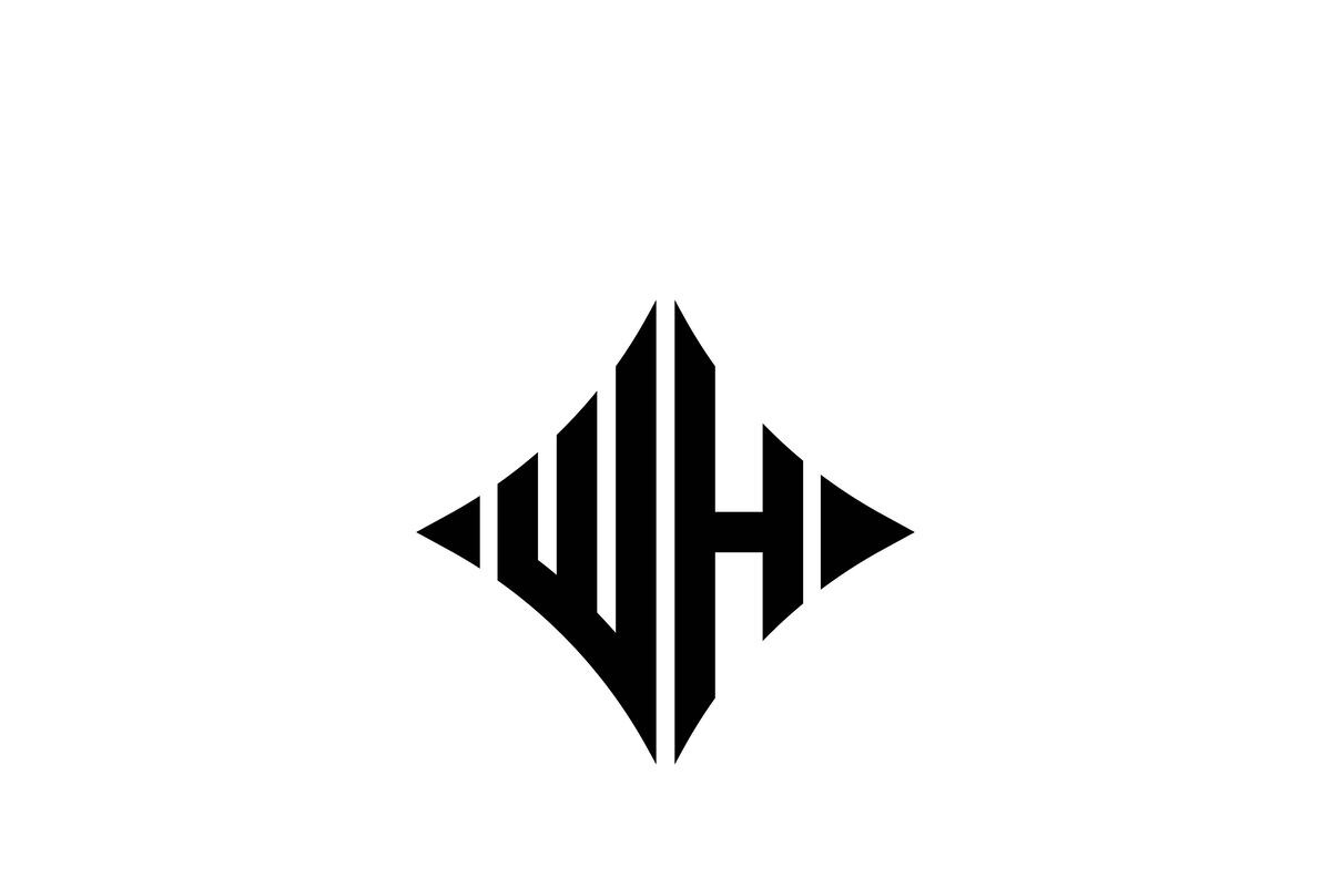 WH logo design vector template, a Branding & Logo Template by xcoolee