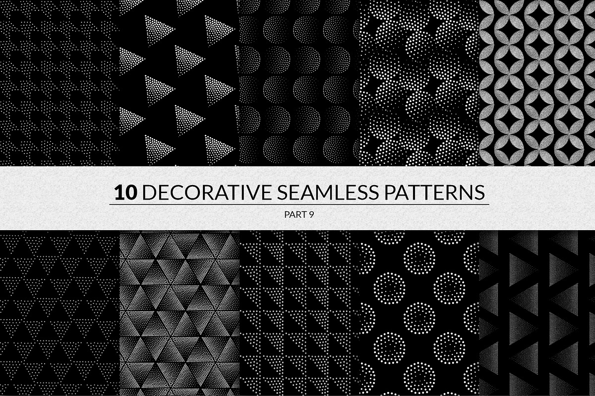 144 seamless pointillism patterns, a Pattern Graphic by softulka (Photo 10 of 16)