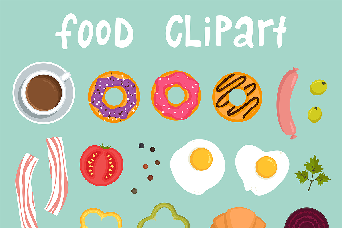 Breakfast Food Set, a Food Illustration by Anna Krestiannykova (Photo 13 of 14)