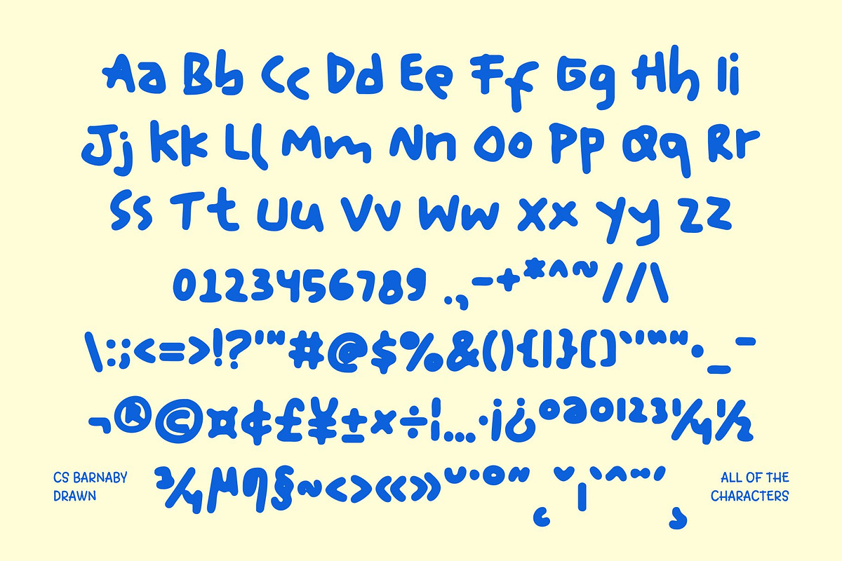 CS Barnaby Drawn, a Sans Serif Font by Craft Supply Co. (Photo 8 of 8)