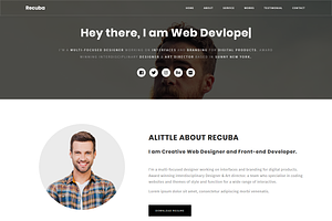 Recuba - Personal Portfolio Template