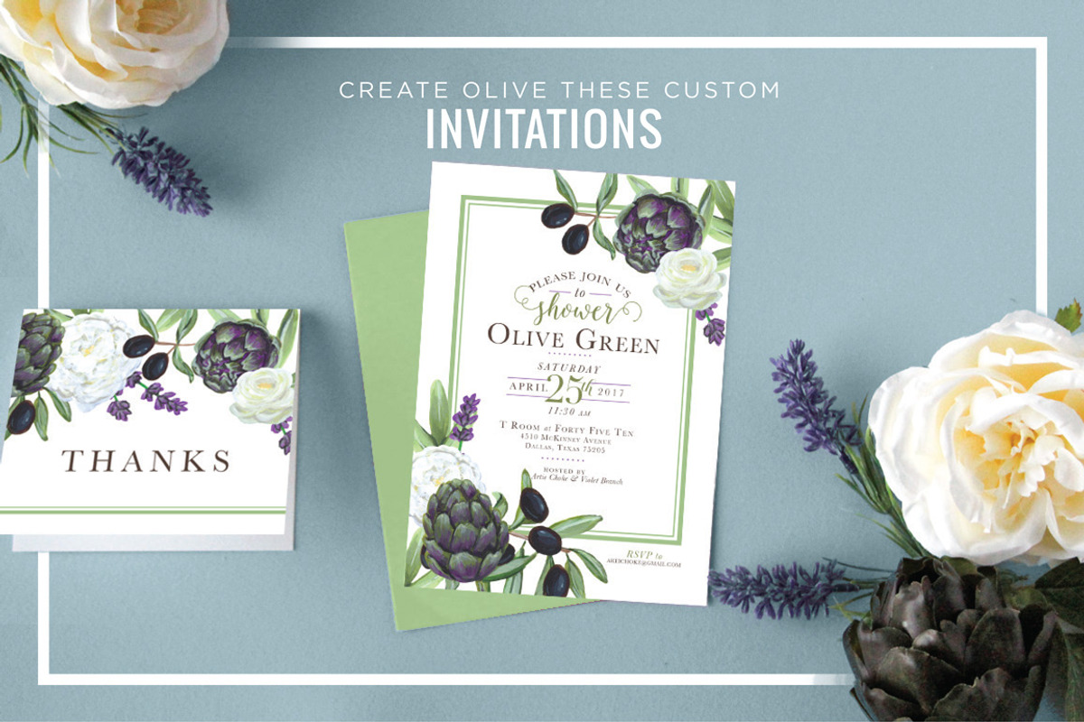 Artichoke & Olive Floral Design Kit, an Illustration by Relish Designs (Photo 2 of 6)