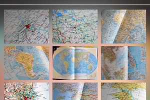 Maps Textures Backgrounds Set