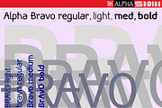 Alpha Series Font Collection, a Sans Serif Font by Wiescher Design (Thumbnail 2 of 10)