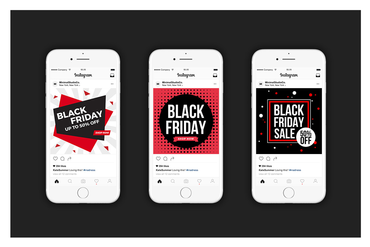 Black Friday Social Media Banner V3, a Social Media Template by MinimalStudioCo (Photo 2 of 6)