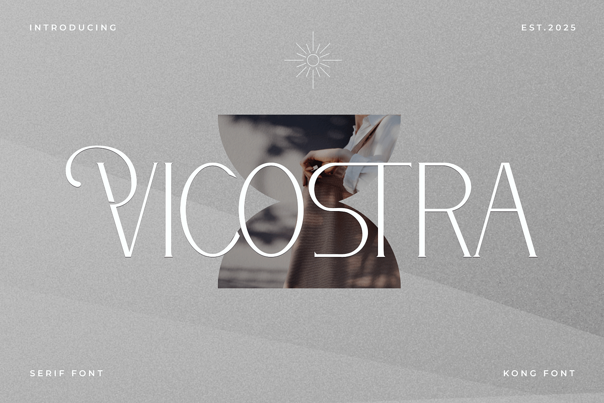 Vicostra – A Timeless Serif Font, a Serif Font by overlaytemplates (Photo 1 of 5)
