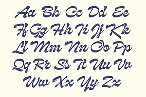 Pacific Tiger Retro Script