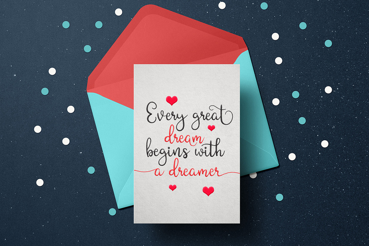 Shining Glory Script Font, a Script Font by LetterJos (Photo 2 of 10)