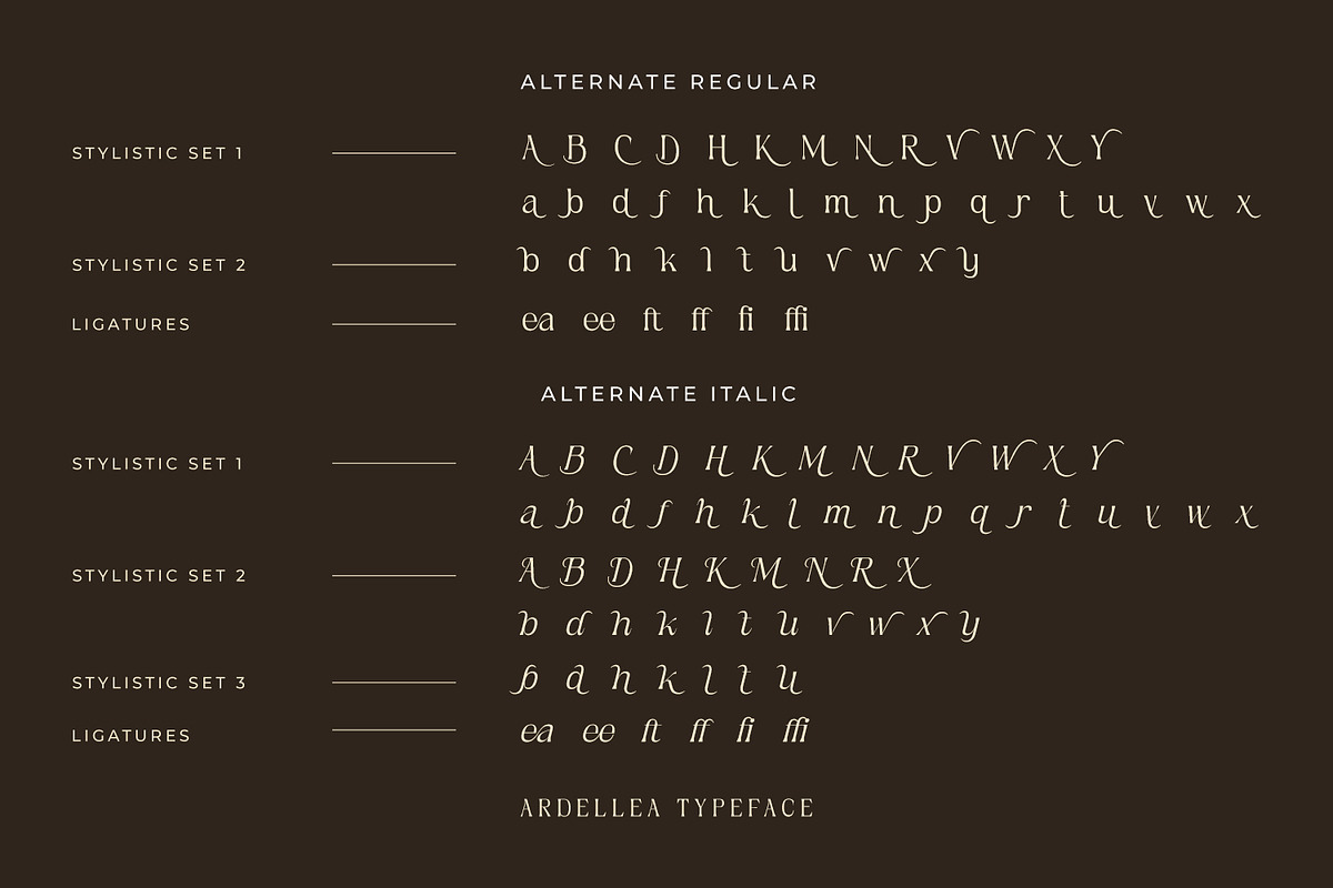 Ardellea, a Serif Font by din-studio.com (Photo 8 of 16)
