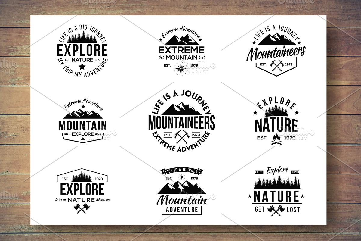 Outdoor Vintage Logo Collection, a Branding & Logo Template by TSRY (Photo 2 of 2)