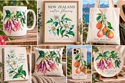 New Zealand native flowers, a Decorative Illustration by FITALARTSNEDIGI (Thumbnail 6 of 6)