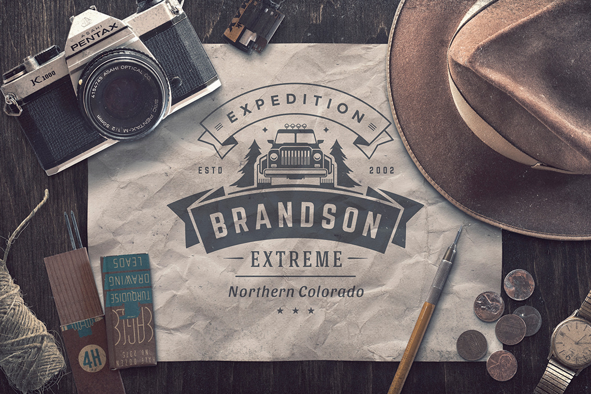 280 Outdoor logos and badges, a Branding & Logo Template by Vasya Kobelev (Photo 50 of 83)