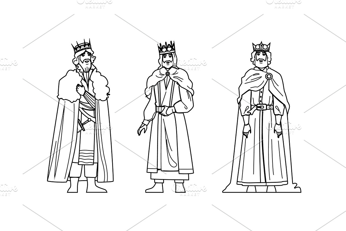 history medieval king vector, a Person Illustration by pikepicture