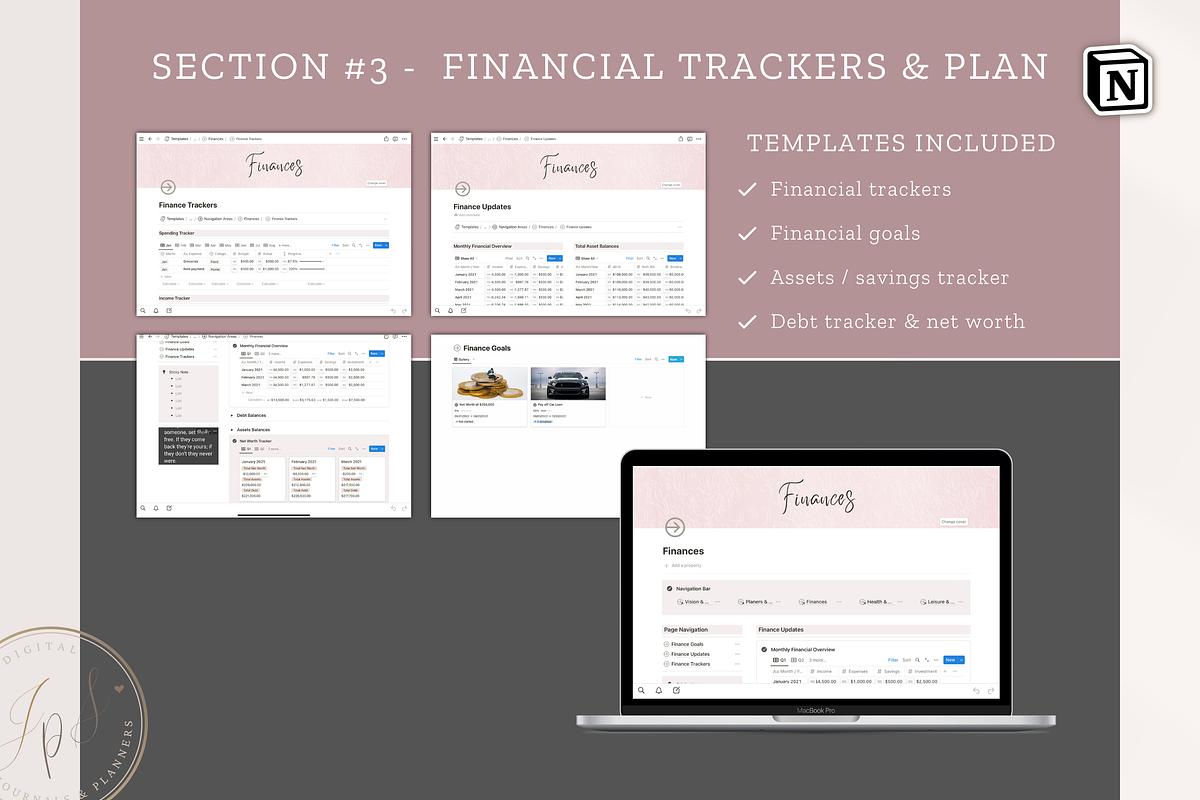Notion Life and Work Planner, an App Template by Designs by Darowan (Photo 5 of 10)