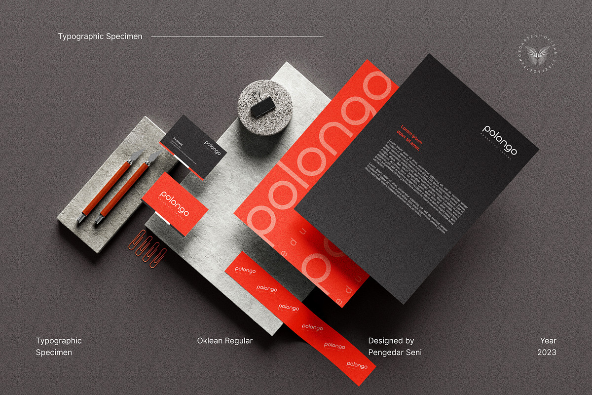 Oklean - Elegant Sans Serif, a Sans Serif Font by Pengedar Seni (Photo 8 of 11)