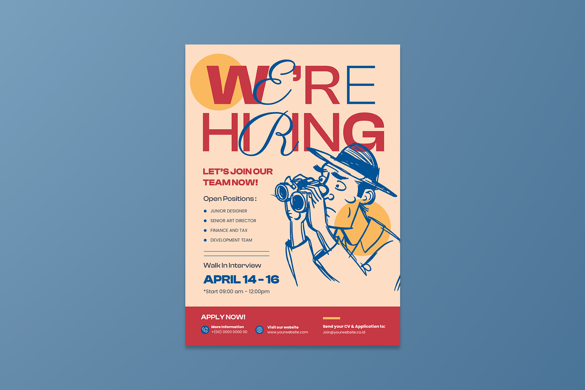 Job Hiring Flyer, a Flyer Template by MMPixelCraft (Photo 4 of 5)