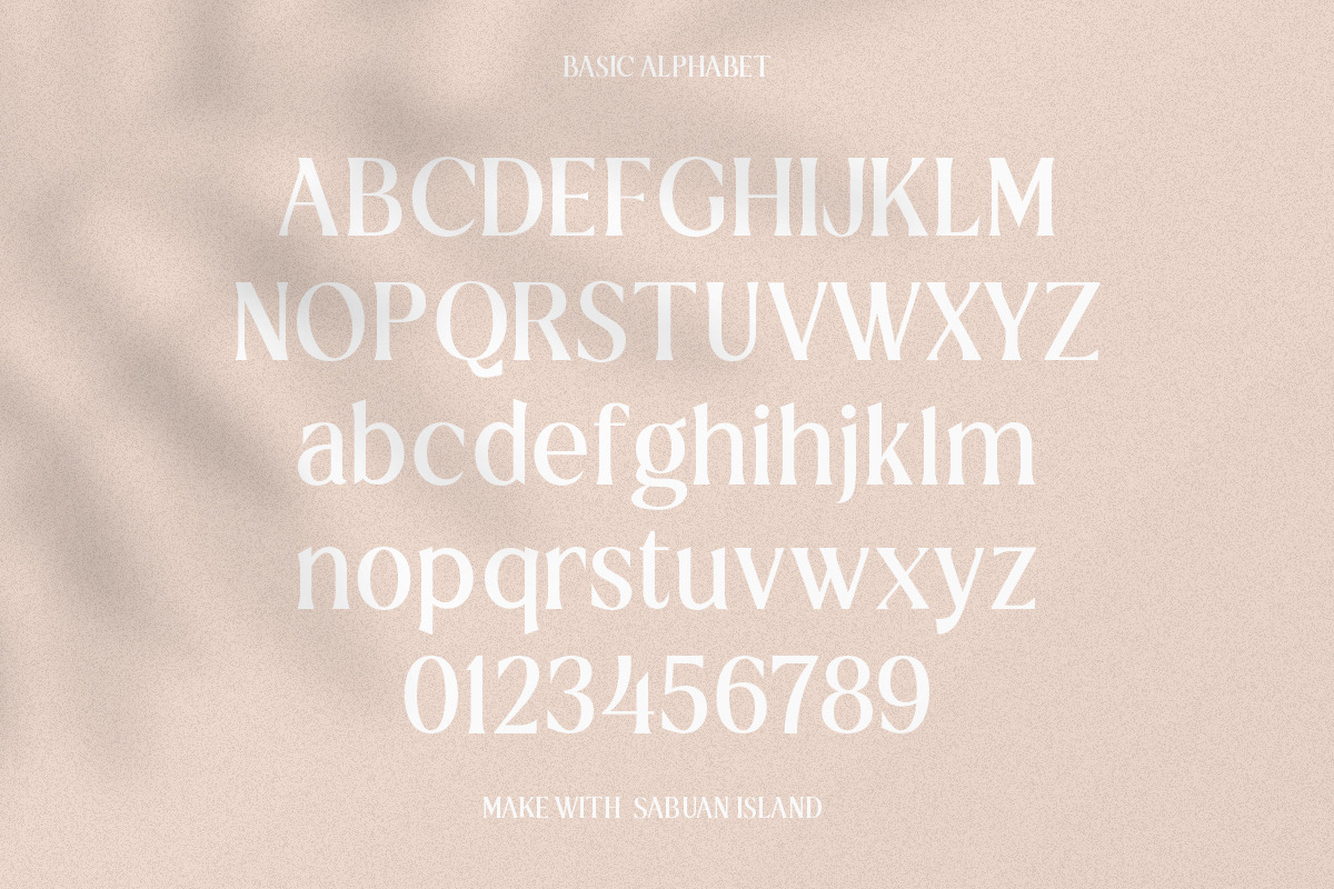Sabuan Island Display Font, a Serif Font by Yukita Creative (Photo 5 of 10)