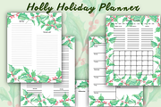 Holly Holiday Planner, a Stationery Template by CosmicMedium (Thumbnail 4 of 6)