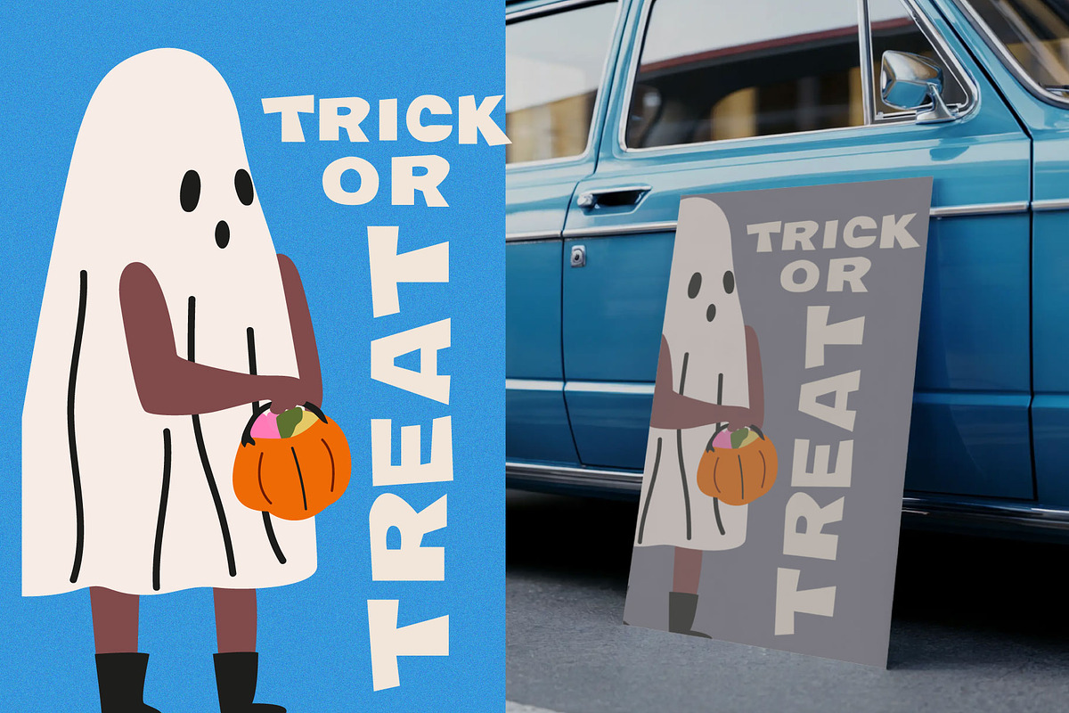 Trick or Treat. Halloween clipart, a Seasonal Illustration by Luamor (Photo 8 of 10)