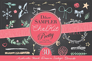 ChalKit Pretty Hand Drawn Sampler, an Illustration by Vector Vintagery (Thumbnail 1 of 2)