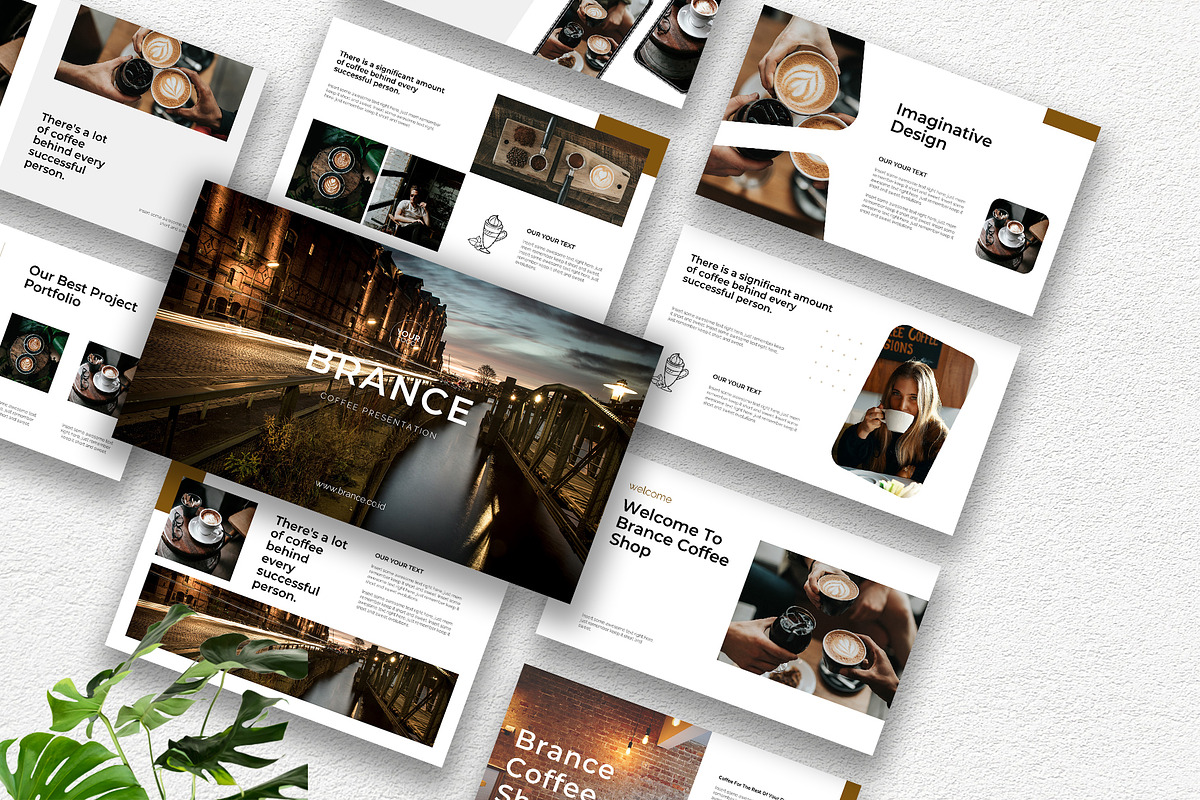 Brance – CoffeeShop Keynote Template, a Presentation Template by HacaStudio (Photo 1 of 5)