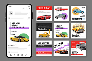 Car Social Media Template, a Social Media Template by CreativeShaper