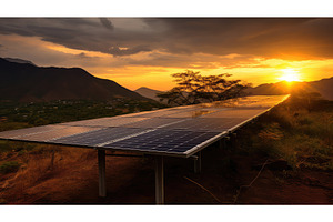 electricity solar panel sun ai, a Technology Photo by pikepicture