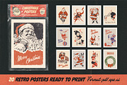 Retro Christmas Design Kit, a Seasonal Illustration by Retro Machine (Thumbnail 2 of 17)