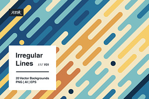 Irregular Lines - Vector Backgrounds, a Background Graphic by dvtchk