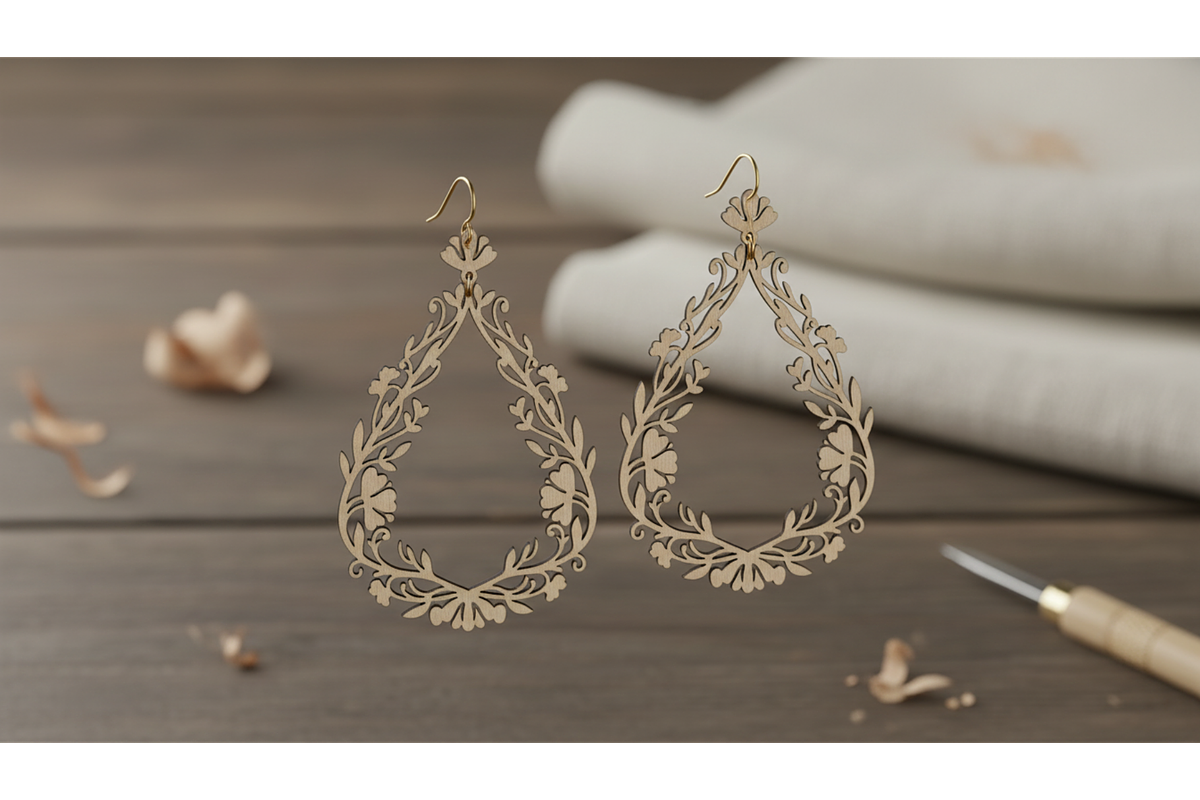 Botanical Earring SVG Set, a Graphic by musafir_fashion (Photo 8 of 11)