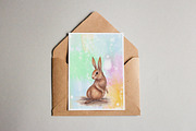 watercolor bunny, an Animal Illustration by Graphobia (Thumbnail 4 of 7)