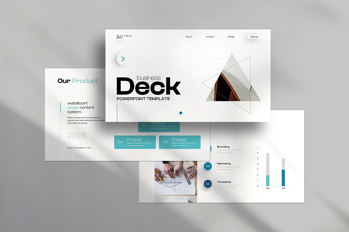 Business Deck Presentation Template, a Presentation Template by ...