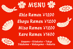 Hitoru Ramen Font