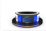 TV Studio Desk Collection (12 PCS), a Furniture 3D Model by akerStudio (Thumbnail 26 of 153)