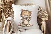 Whimsical Easter Cat Clipart, an Illustration by OK Design (Thumbnail 5 of 6)